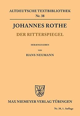 Kartonierter Einband Der Ritterspiegel von Johannes Rothe