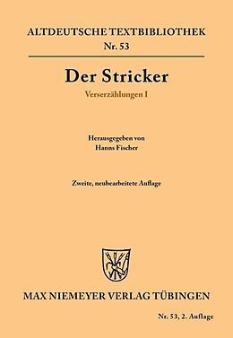 E-Book (pdf) Verserzählungen I von Der Stricker