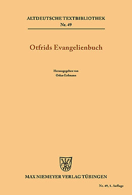 Kartonierter Einband Otfrids Evangelienbuch von Otfrid von Weissenburg