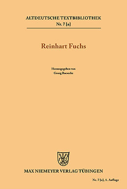 Kartonierter Einband Heinrichs des Glichezares Reinhart Fuchs von Heinrich