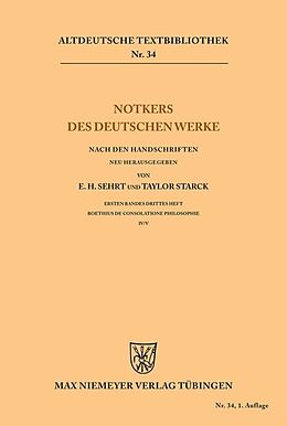 E-Book (pdf) Notkers des Deutschen Werke von 