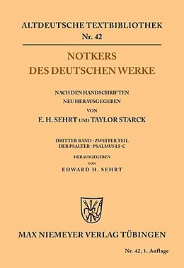 E-Book (pdf) Notkers des Deutschen Werke von 