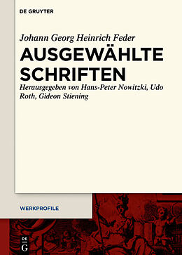 Fester Einband Ausgewählte Schriften von Johann Georg Heinrich Feder