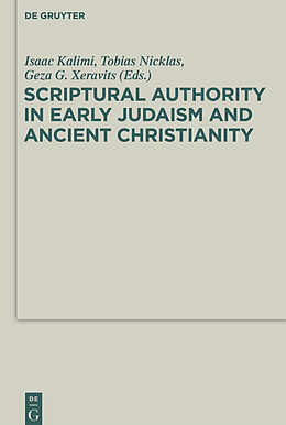 Kartonierter Einband Scriptural Authority in Early Judaism and Ancient Christianity von 