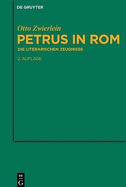 Kartonierter Einband Petrus in Rom von Otto Zwierlein