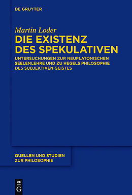 E-Book (pdf) Die Existenz des Spekulativen von Martin Loder