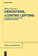 Fester Einband Demostene, "Contro Leptine" von Mirko Canevaro