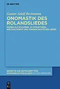 ePUB Onomastik des Rolandsliedes von Gustav Adolf Beckmann