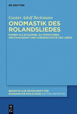 ePUB Onomastik des Rolandsliedes von Gustav Adolf Beckmann