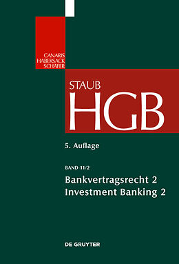 E-Book (epub) Handelsgesetzbuch / Bankvertragsrecht von Stefan Grundmann, Jens-Hinrich Binder, Florian Möslein