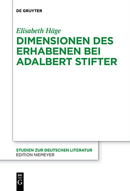 Fester Einband Dimensionen des Erhabenen bei Adalbert Stifter von Elisabeth Häge