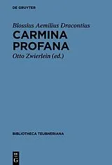 Fester Einband Carmina profana von Blossius Aemilius Dracontius