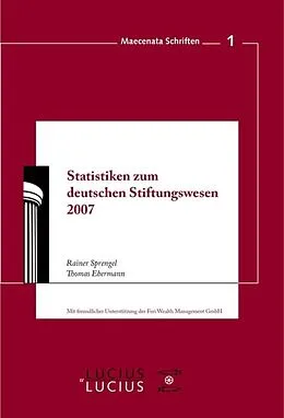 E-Book (pdf) Statistiken zum Deutschen Stiftungswesen 2007 von Rainer Sprengel, Thomas Ebermann