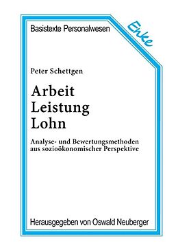 E-Book (pdf) Arbeit, Leistung, Lohn von Peter Schettgen