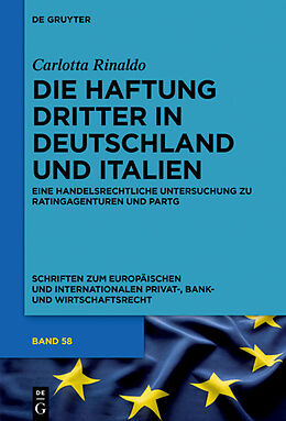 E-Book (pdf) Die Haftung Dritter in Deutschland und Italien von Carlotta Rinaldo