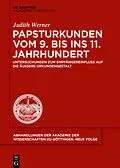 E-Book (epub) Papsturkunden vom 9. bis ins 11. Jahrhundert von Judith Werner