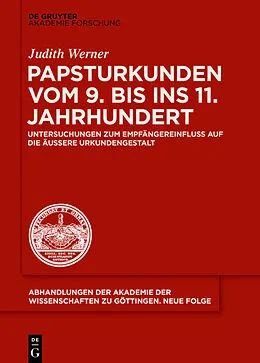 E-Book (epub) Papsturkunden vom 9. bis ins 11. Jahrhundert von Judith Werner