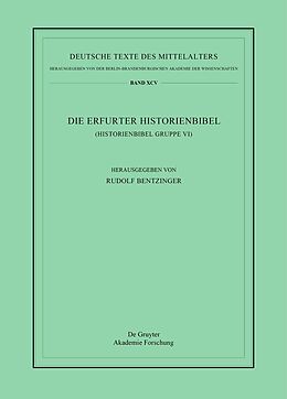 Fester Einband Die Erfurter Historienbibel von 