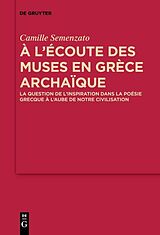 eBook (pdf) A lécoute des Muses en Grèce archaïque de Camille Semenzato