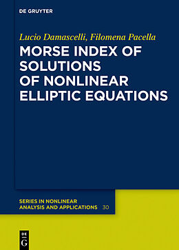 Livre Relié Morse Index of Solutions of Nonlinear Elliptic Equations de Lucio Damascelli, Filomena Pacella