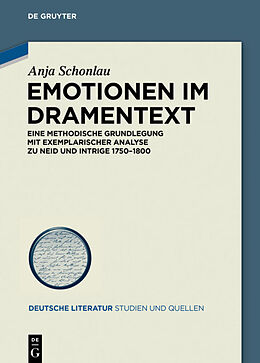 E-Book (pdf) Emotionen im Dramentext von Anja Schonlau