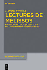 eBook (epub) Lectures de Mélissos de Mathilde Brémond