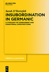 eBook (pdf) Insubordination in Germanic de Sarah D'Hertefelt