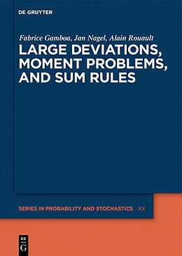 Livre Relié Large Deviations, Moment Problems, and Sum Rules de Fabrice Gamboa, Jan Nagel, Alain Rouault