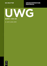 E-Book (epub) UWG / §§ 8-20; § 23 GeschGehG; Register von 