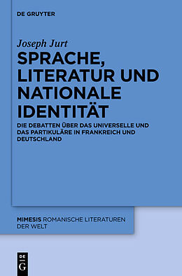 Kartonierter Einband Sprache, Literatur und nationale Identität von Joseph Jurt