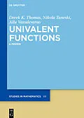 E-Book (epub) Univalent Functions von Derek K. Thomas, Nikola Tuneski, Allu Vasudevarao
