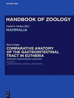 Fester Einband Comparative Anatomy of the Gastrointestinal Tract in Eutheria II von Peter Langer