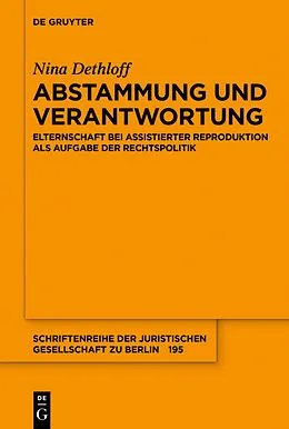 E-Book (pdf) Abstammung und Verantwortung von Nina Dethloff