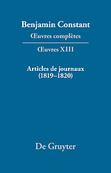 eBook (pdf) Articles de journaux (18191820) de 