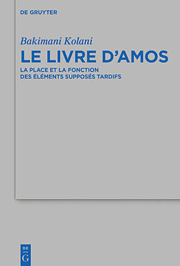 E-Book (pdf) Le livre dAmos von Nicodème Bakimani Kolani