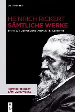 E-Book (epub) Der Gegenstand der Erkenntnis von Heinrich Rickert