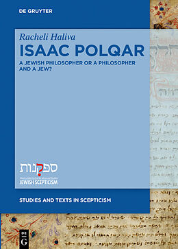 Livre Relié Isaac Polqar   A Jewish Philosopher or a Philosopher and a Jew? de Racheli Haliva