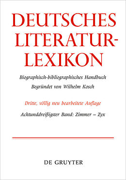 Leinen-Einband Deutsches Literatur-Lexikon / Zimmer - Zyrl von Wilhelm Kosch