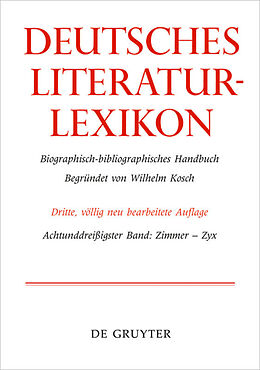 E-Book (epub) Deutsches Literatur-Lexikon / Zimmer - Zyrl von 