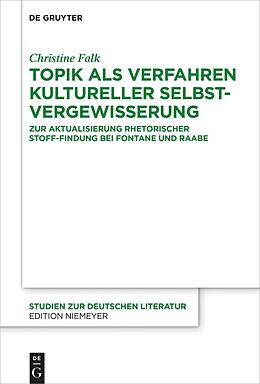 E-Book (epub) Topik als Verfahren kultureller Selbstvergewisserung von Christine Falk