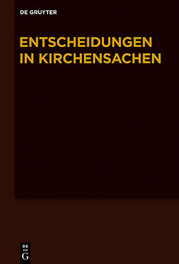 E-Book (epub) Entscheidungen in Kirchensachen seit 1946 / 1.7.2014-31.12.2014 von 