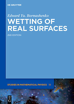 eBook (epub) Wetting of Real Surfaces de Edward Yu. Bormashenko