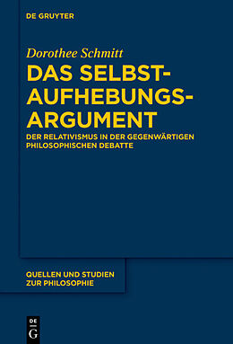 E-Book (epub) Das Selbstaufhebungsargument von Dorothee Schmitt