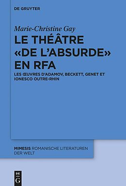 E-Book (epub) Le théâtre « de labsurde » en RFA von Marie-Christine Gay