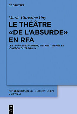 E-Book (pdf) Le théâtre « de labsurde » en RFA von Marie-Christine Gay