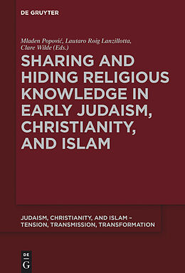 eBook (epub) Sharing and Hiding Religious Knowledge in Early Judaism, Christianity, and Islam de 