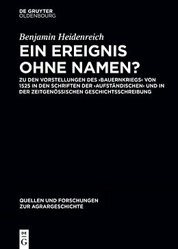 E-Book (pdf) Ein Ereignis ohne Namen? von Benjamin Heidenreich