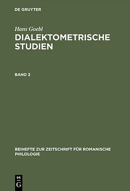 E-Book (pdf) Dialektometrische Studien. Band 3 von Hans Goebl