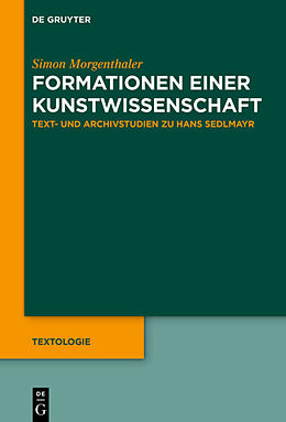 E-Book (pdf) Formationen einer Kunstwissenschaft von Simon Morgenthaler