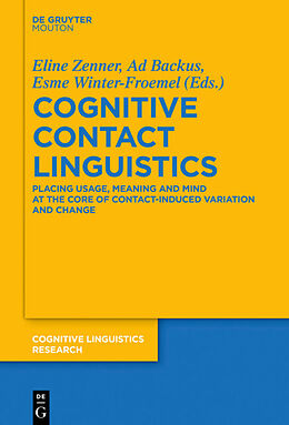 Livre Relié Cognitive Contact Linguistics de 